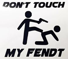 Fendt Sticker don't touch my Fendt Sticker 15x13cm