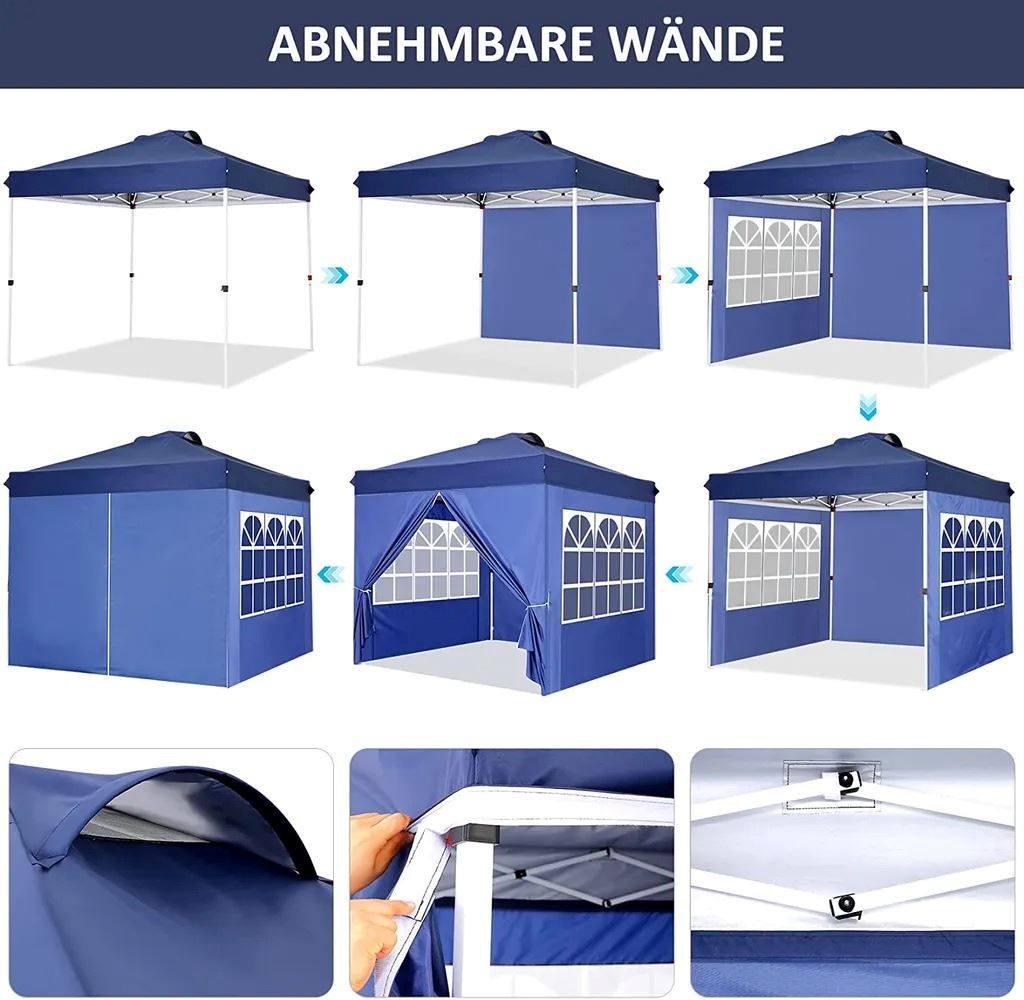 Tende : Faltpavillon 2.4x2.4m - 4 Seitenwände – Nuovo e nell'imballaggio originale da Winterthur venduto da aredo 2
