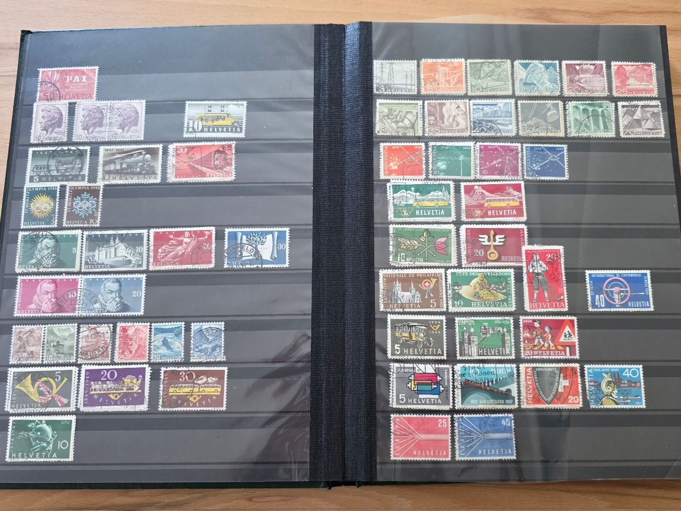 Alle Briefmarken: Briefmarkensammlung Schweiz in 3 Alben – Gebraucht aus Wettswil von Schnuebe 2