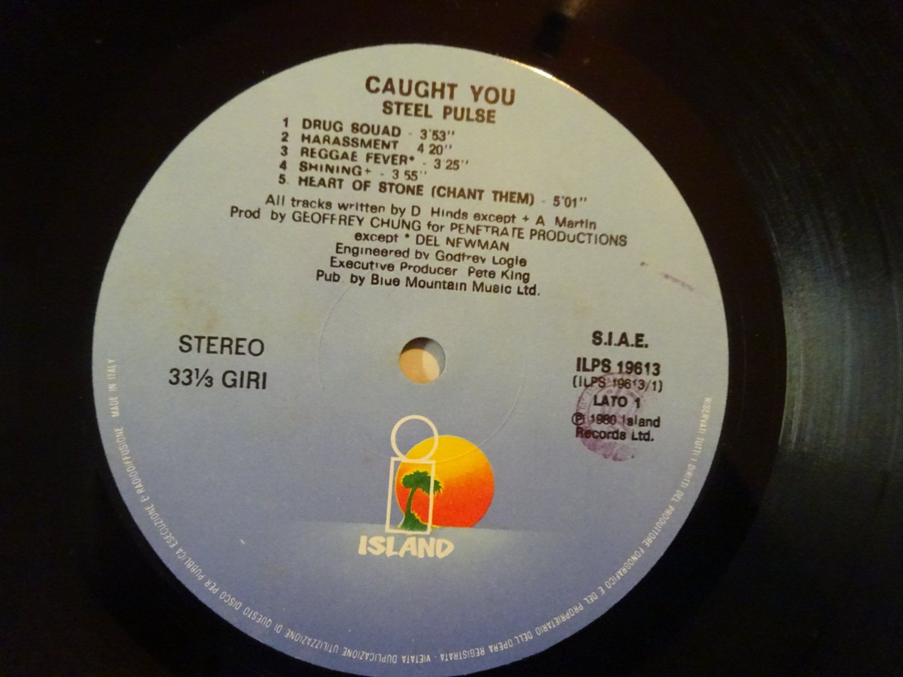 Dischi in vinile: STEEL PULSE ** CAUGHT YOU ** EXCELLENT – Usato da Luzern venduto da xrayspex99 3