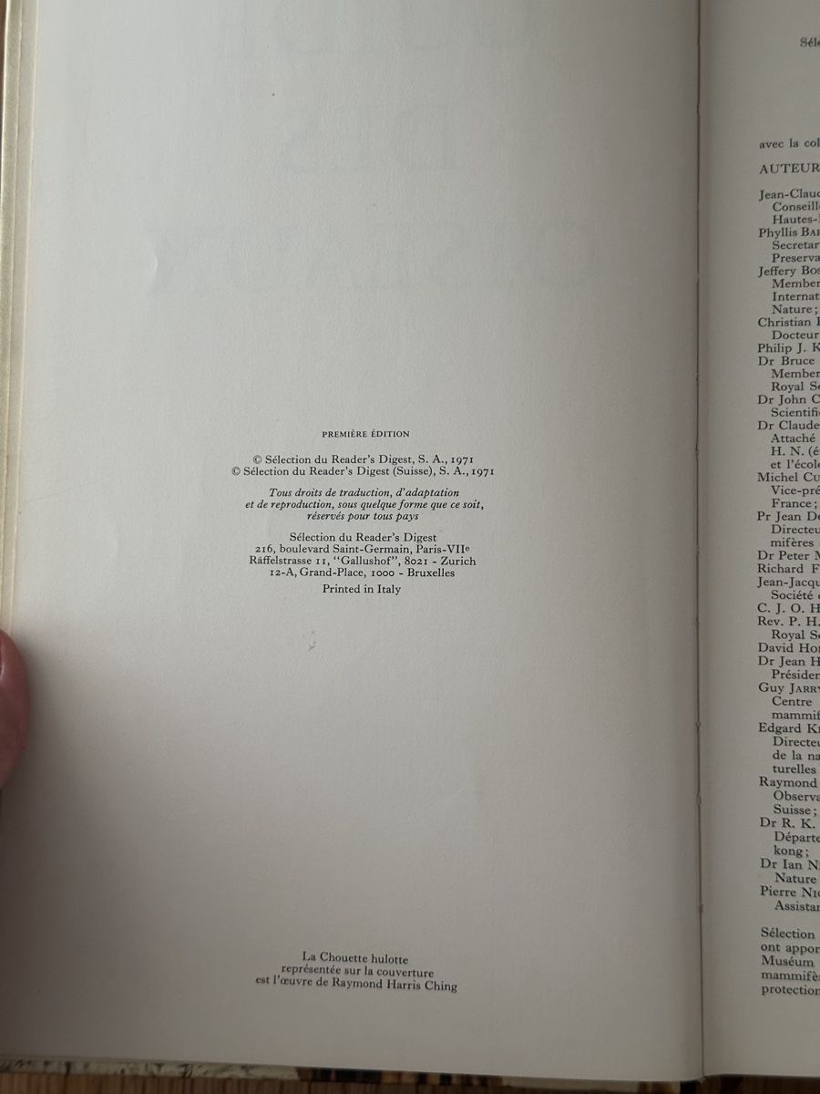 Libri: Guide des oiseaux - Sélection Reader's Digest, 1971 – Usato da Meyrin venduto da simonet20 2
