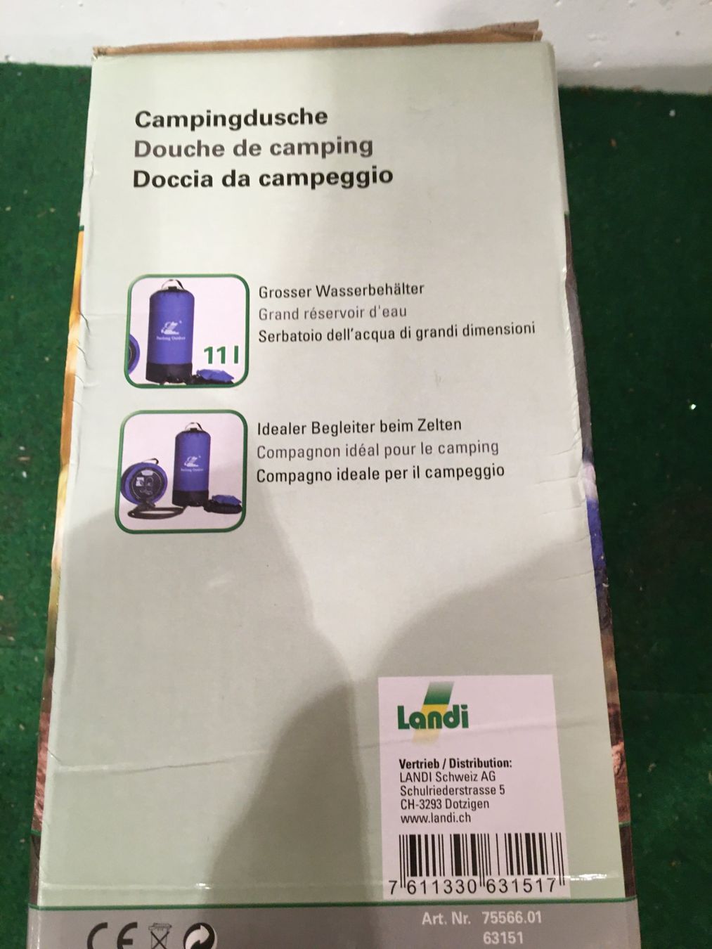 Douches: Campingdusche 11 Liter neuwertig – Neuf avec emballage d'origine à Binz par Dsc1 1