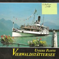Vierwaldstättersee Flotte Proschüre alte Bilder 1987 Bücher