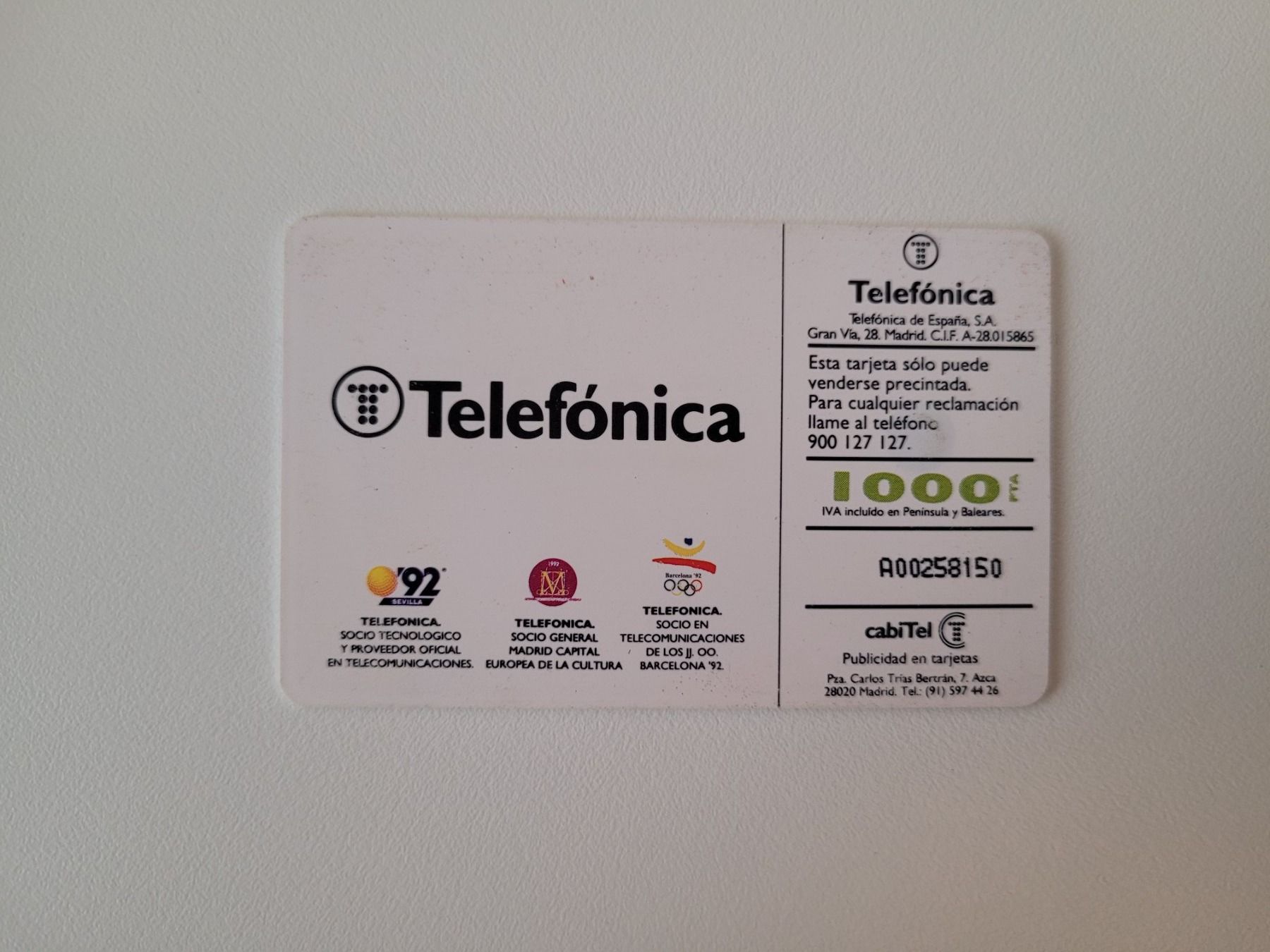 Schede telefoniche: Telefonkarte Spanien – Usato da Inwil venduto da Flower2325 1