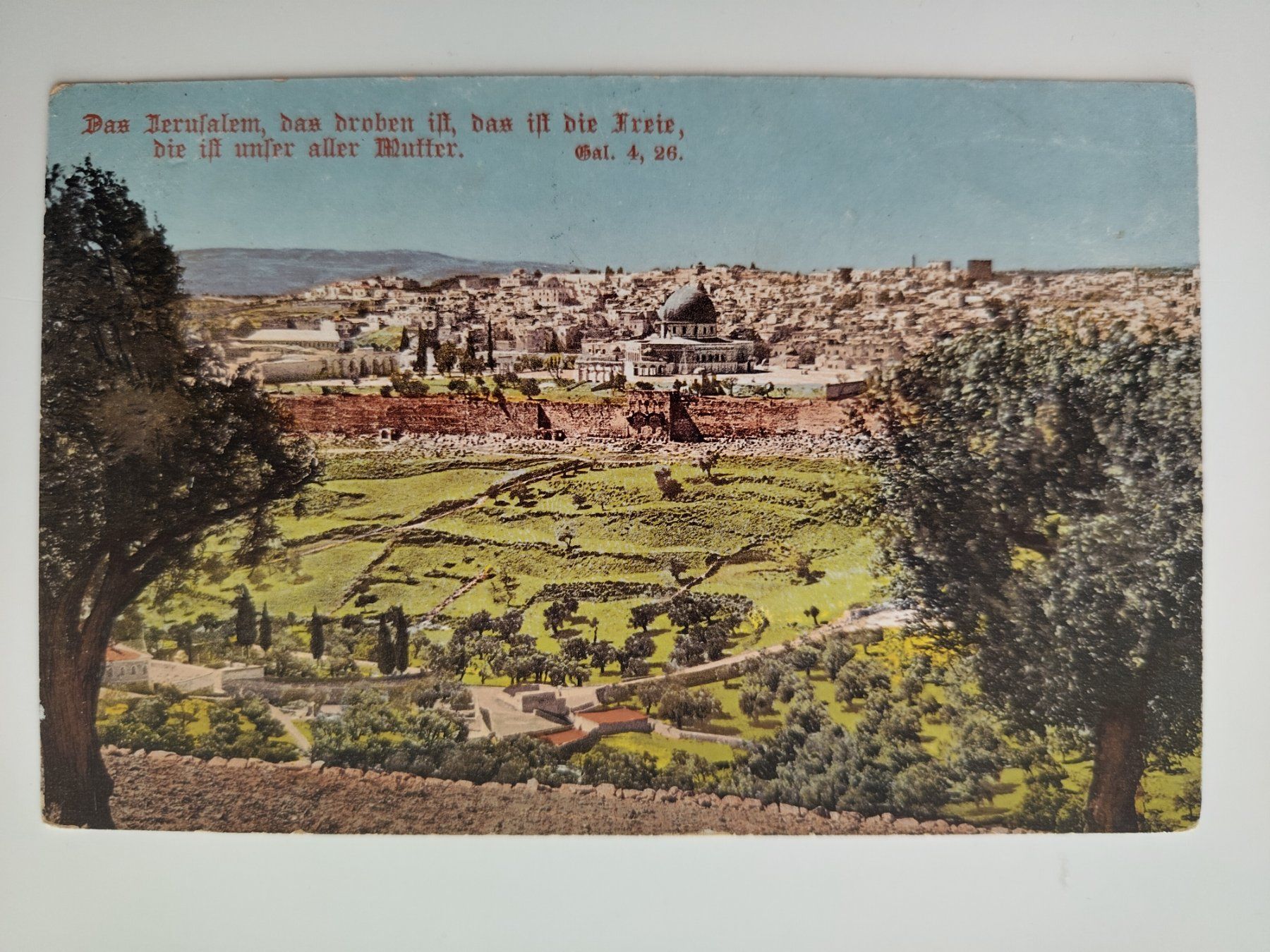 Ansichtskarten: Jerusalem die ist unter aller Mutter.............uralt – Gebraucht aus Ohmstal von Lebensfreude05