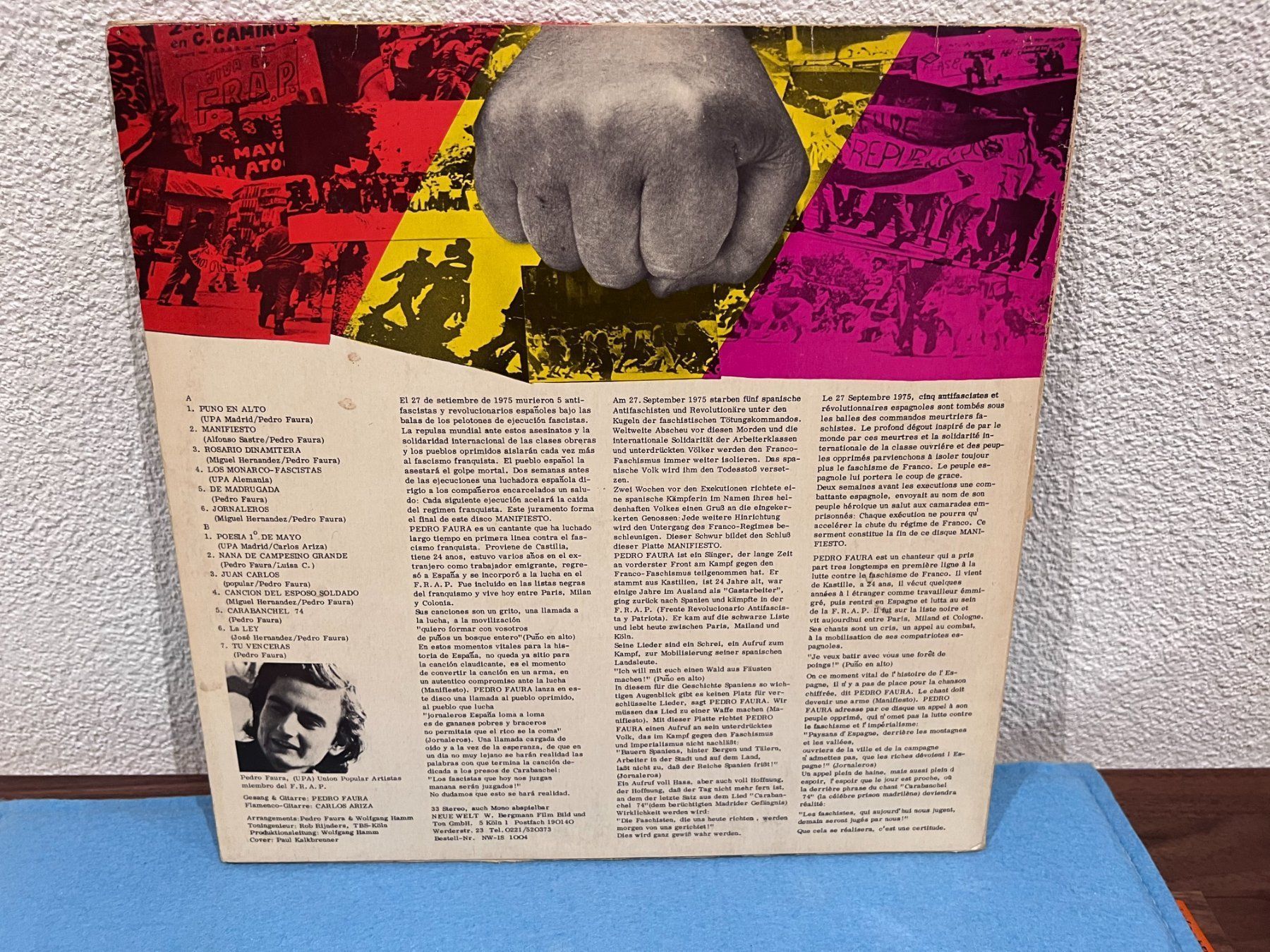 Schallplatten: Vinyl: Manifesto von Pedro Fauda – Gebraucht aus Unterengstringen von hausraus 1