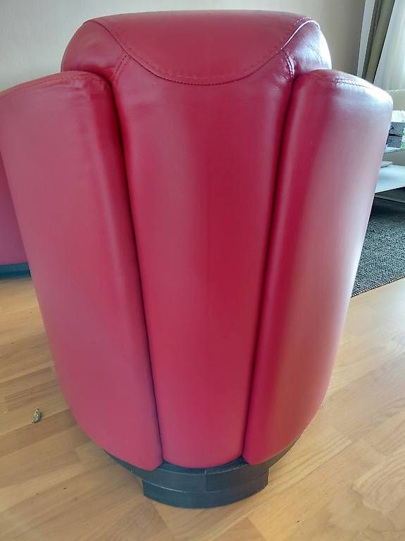 Poltrone: 3 Sessel echtleder rot – Usato da Zürich venduto da sozars 1