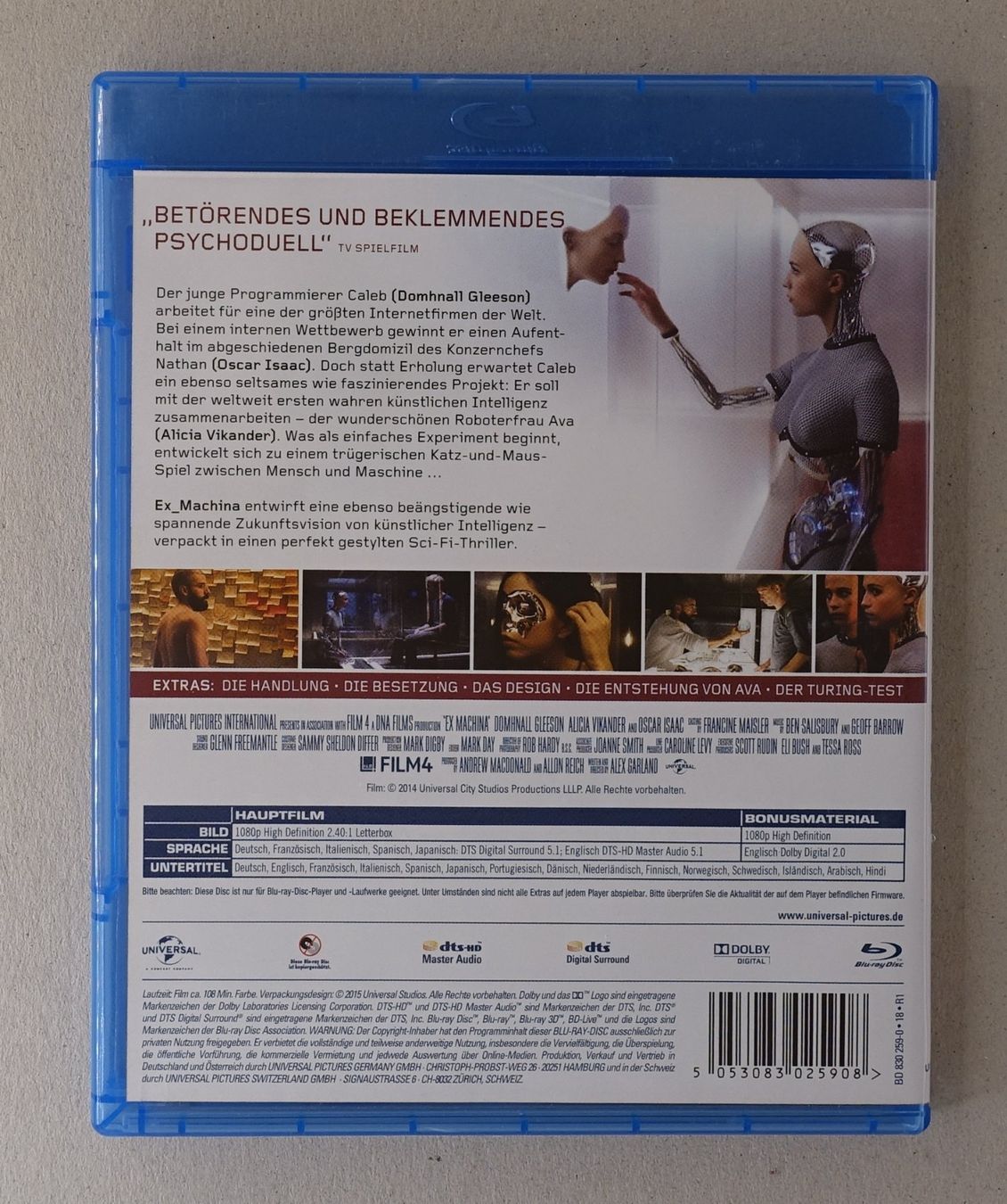 Tous les DVDs: Ex_Machina – D'occasion à Sessa par fraenklishop 1