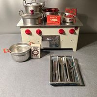 Vintage Besteck 18 teil. mit Besteckkasten gemarkt Germany