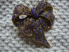 Super Glitzer Maschen Brosche