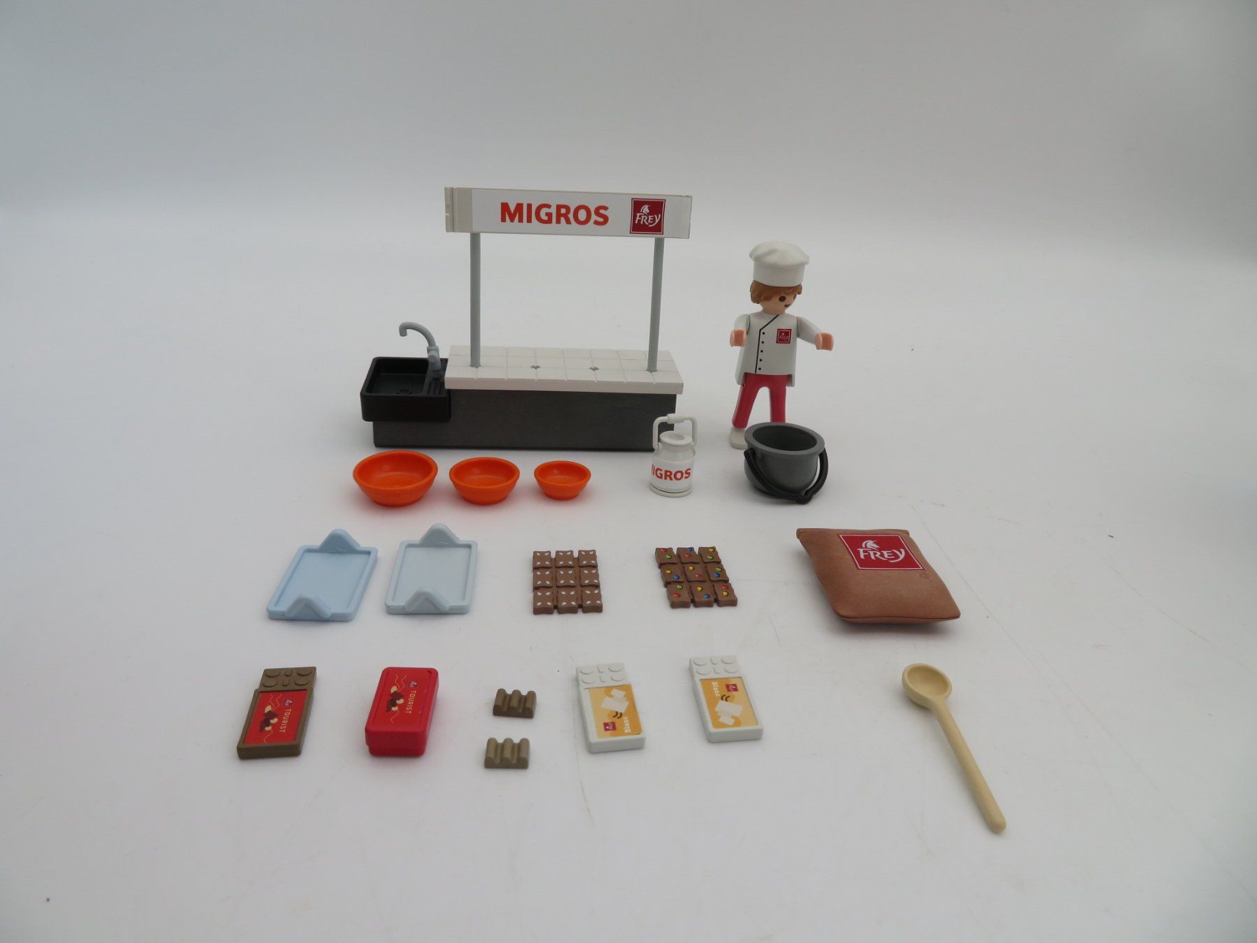 Playmobil Giocattoli: Migros Playmobilset Sammlung – Usato da Reinach BL venduto da WBZ-Flohmarkt 2