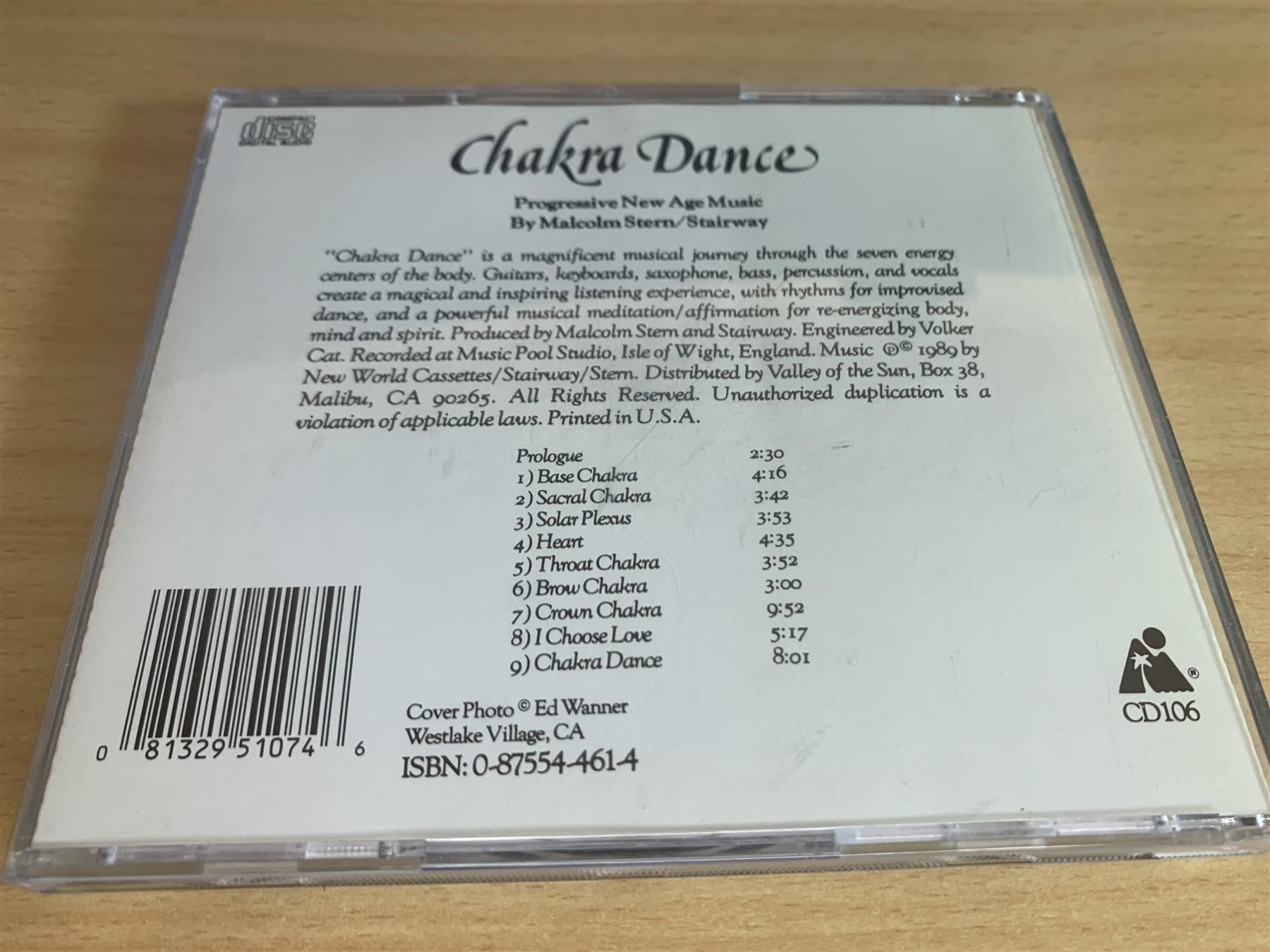 CD: Stairway / Malcolm Stern – Chakra Dance – Usato da Rikon im Tösstal venduto da Alpenmutz 1