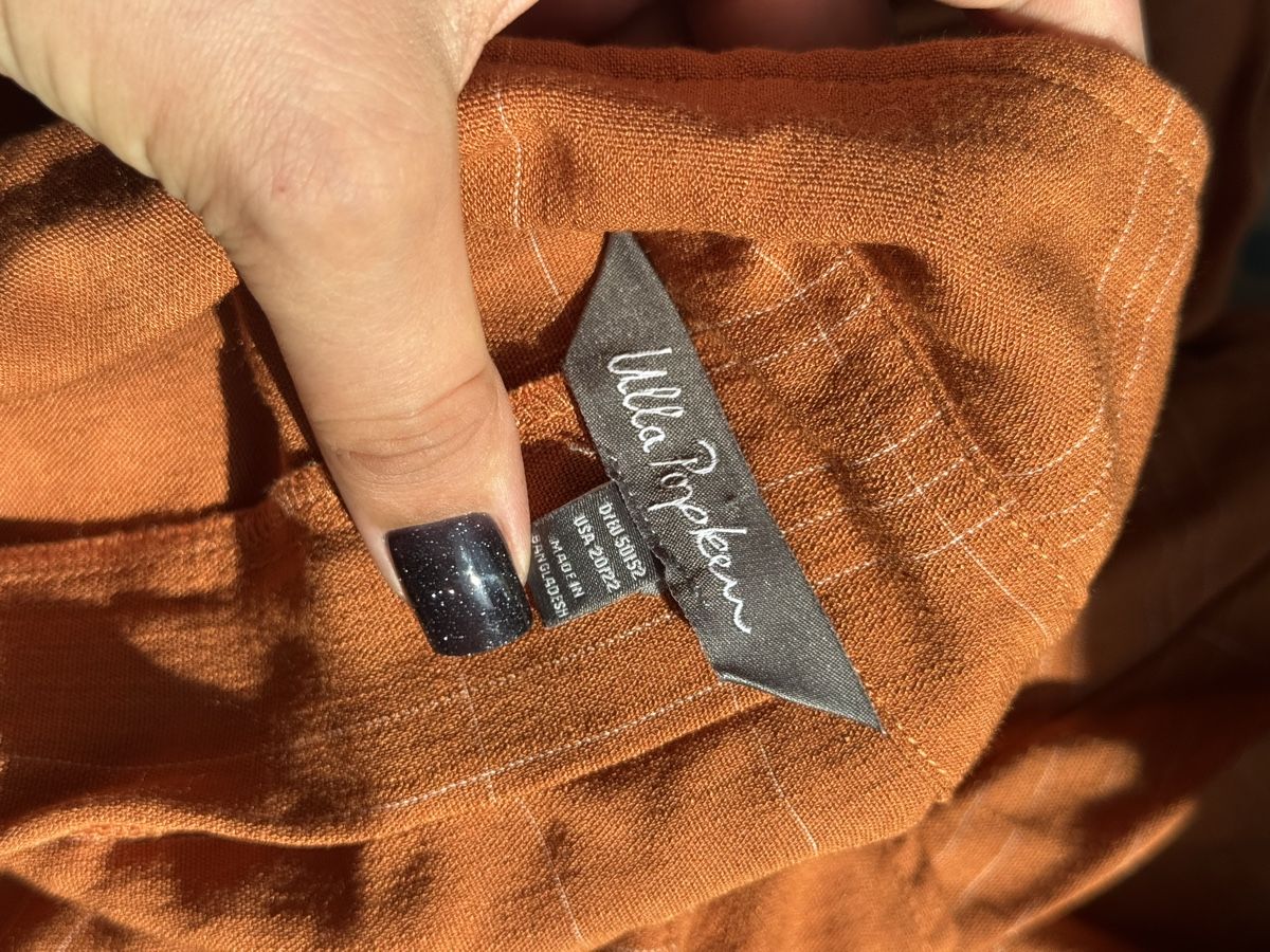 Ulla Popken Camicette: Bluse Ulla Popken kariert orange Grösse 50/52 – Usato da Turbenthal venduto da elizameise 6