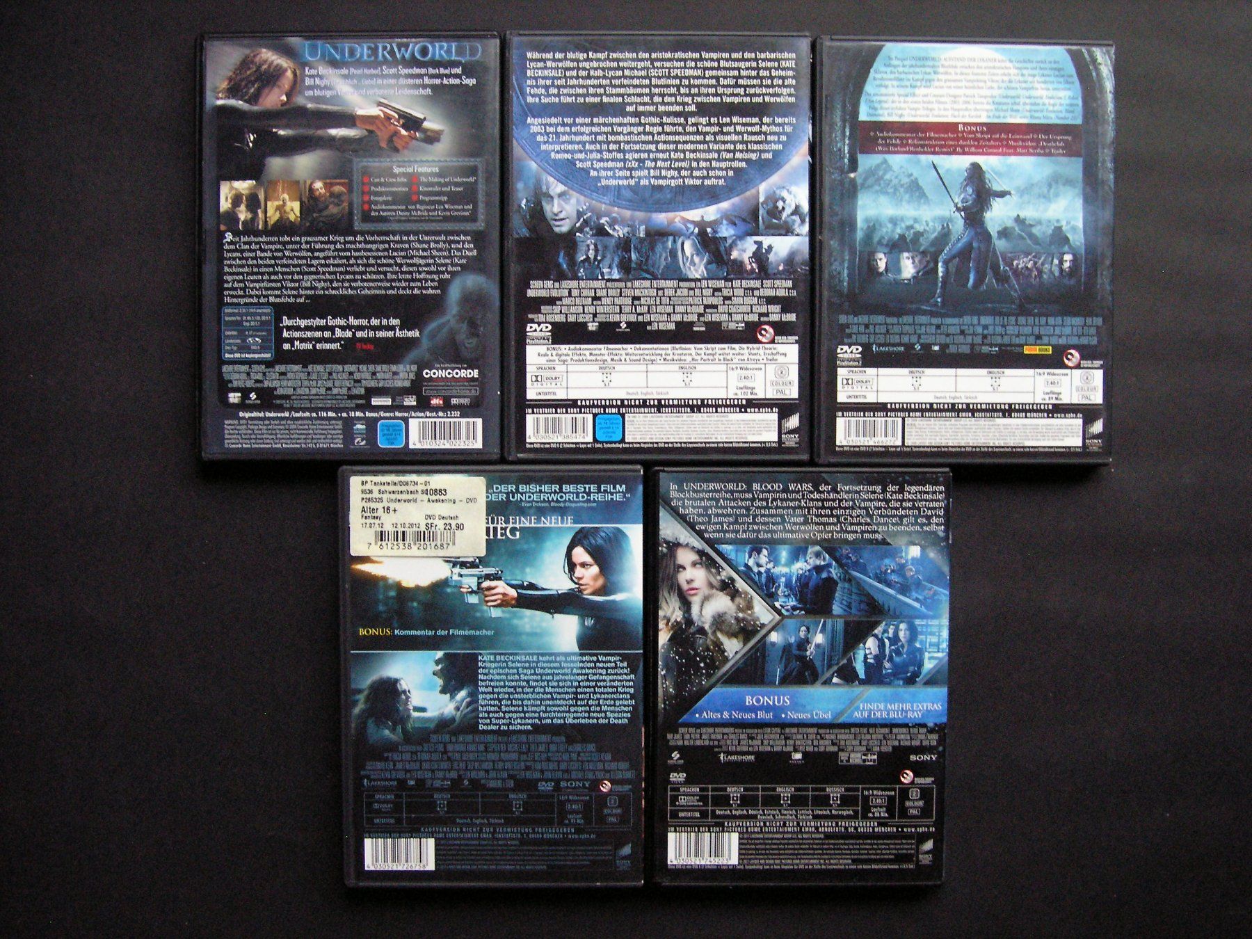 Tous les DVDs: Underworld - Ultimate Collection 5 DVD's – D'occasion à Zuzwil SG par vette13 1