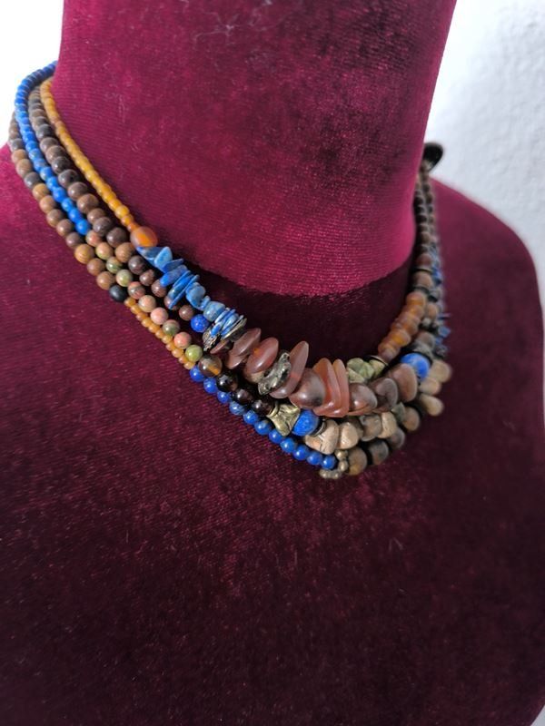 Catenine: verschiedene Steine Kette – Usato da Rüti ZH venduto da Restwert_Rueti_ZH 4