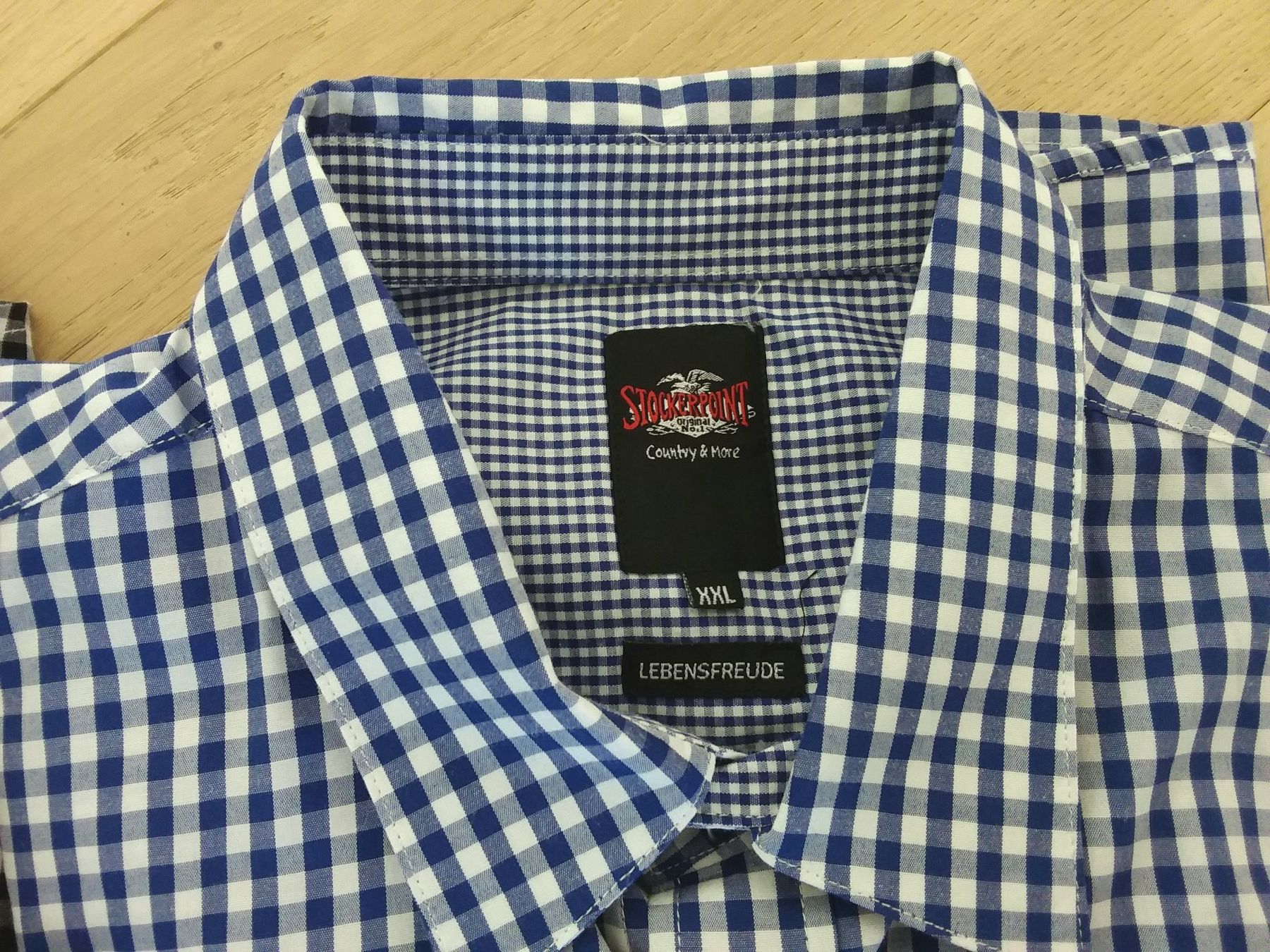 Camicie: STOCKERPOINT 2 Hemden Gr XXL, schwarz & blau – Usato da Immensee venduto da Btrutmann 2