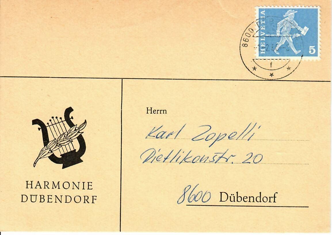 Tous les timbres: PK, Harmonie Dübendorf – D'occasion à Hochdorf par Ziegel-16