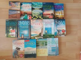 14x Nicholas Sparks Roman Romane Romance Liebe Belletristik