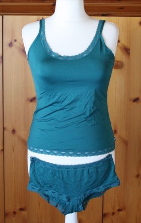 Set: Unterhemd mit Slip LIKE IT petroll Gr. L
