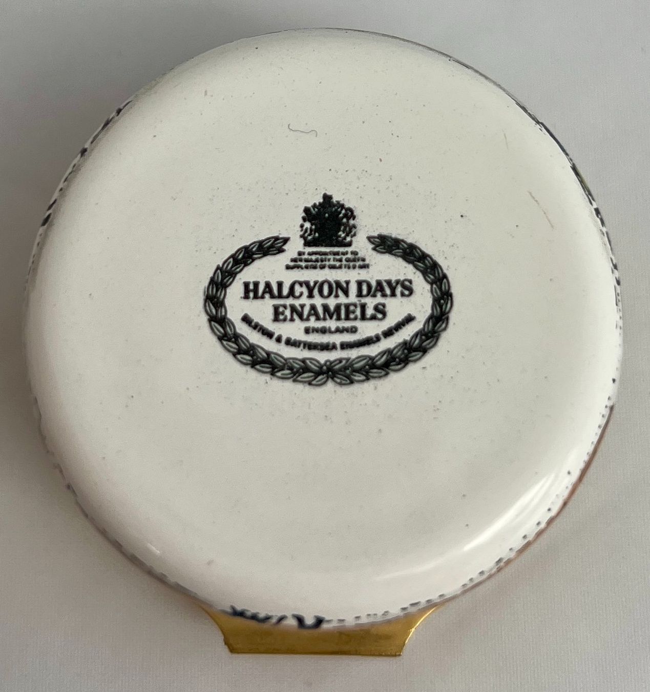 Contenitori & Simili: Halcyon Days Enamels, handbemaltes Weihnachtsdöschen, 1982 – Usato da Zürich venduto da Drahtzug 4
