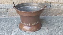 Antiker Kupfertopf, Kupferkessel, 34.5 cm Durchm., Nr. 15