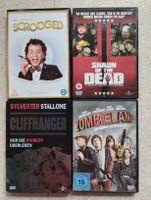 DVDs 4 Stk. Cliffhanger, Scrooged, Zombieland, Shaun ofthe D