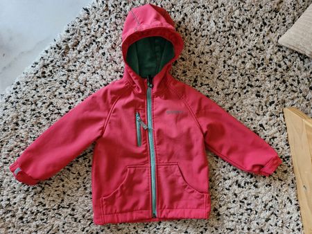 2 Kinderjacken Softshell und Plüsch Gr. 92/98