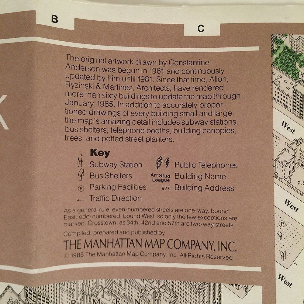 Landkarten & Atlanten: NYC New York City Map Manhattan Original – Gebraucht aus Zürich von its-love 6