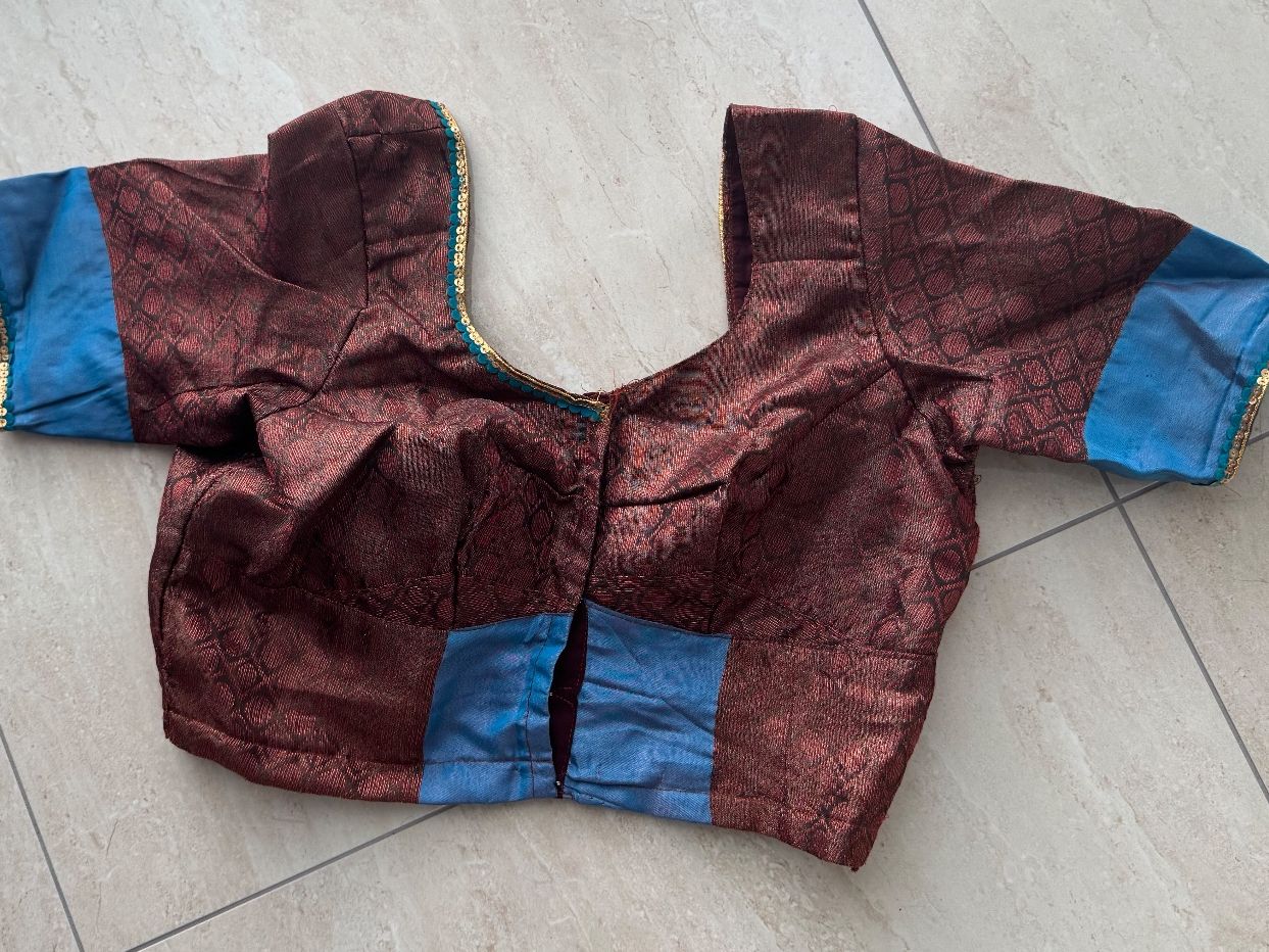 Kleider: Saree in blau bronze – Neu (gemäss Beschreibung) aus Wichtrach von Alyasahana 1