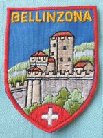 Vintage Badge Wappen BELLINZONA ST. GALLER STICKEREI