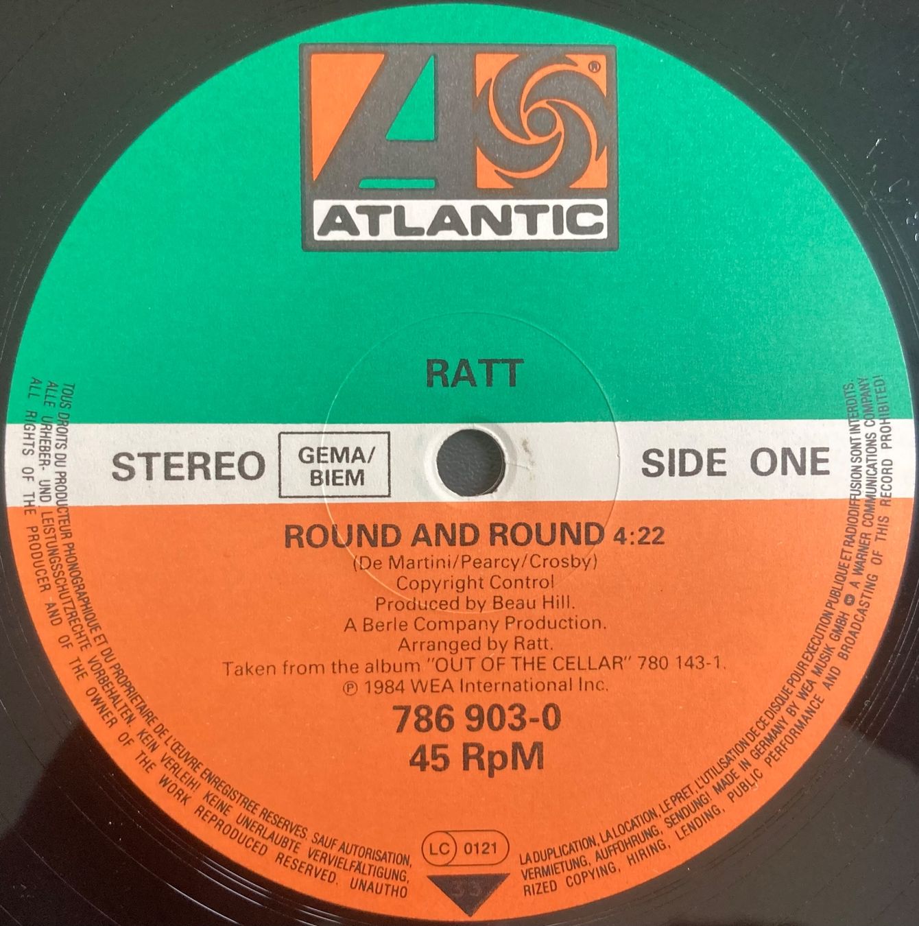 Schallplatten: RATT - ROUND AND ROUND – Gebraucht aus Poliez-Pittet von Newtown-Records 2