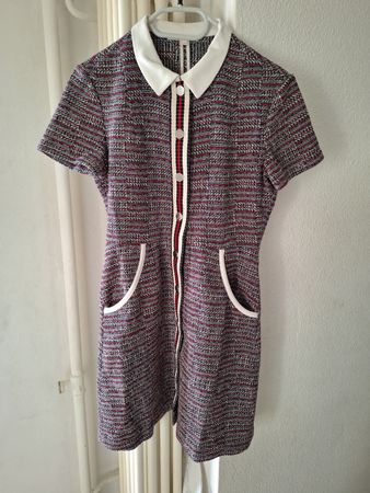 Maje Robe courte en tweed style structuré Taille M