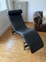 Liege Ledersessel Schwarz Metall  (Design) 