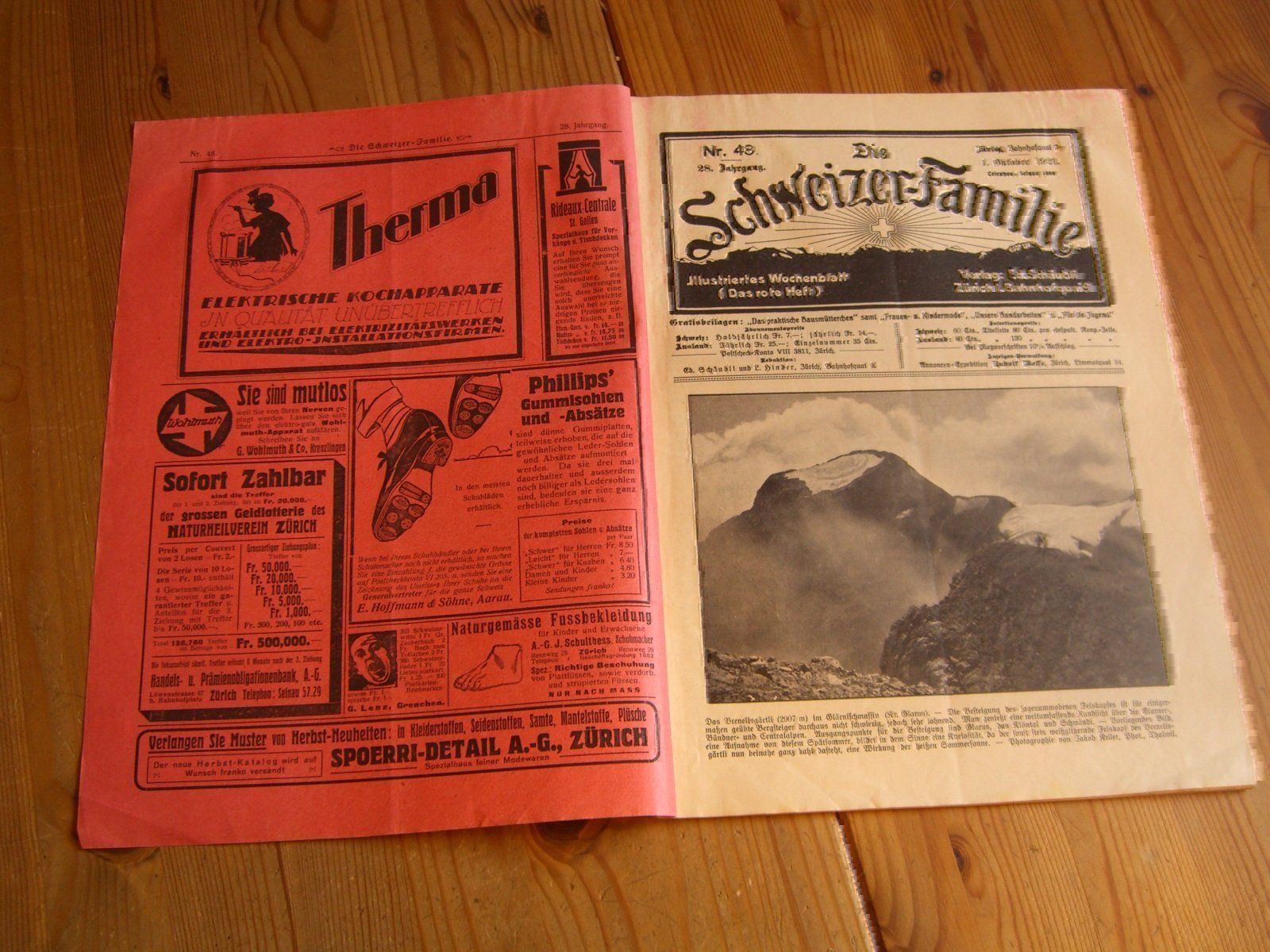 Tutti i francobolli: Nr.44-52,von 1921 der"Schweizer-Familie" – Usato da Winterthur venduto da Gaia 5