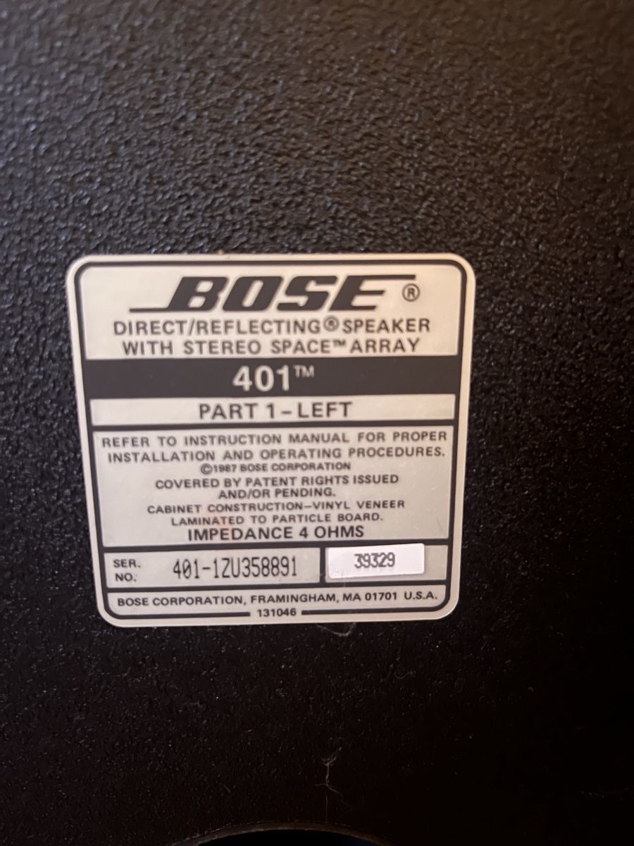 Bose Lautsprecher: BOSE Boxen (Paar) – Gebraucht aus Bern von 1989sz 1