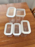 Mepal Vorratsdosen Set 5-teilig weiss guter Zustand
