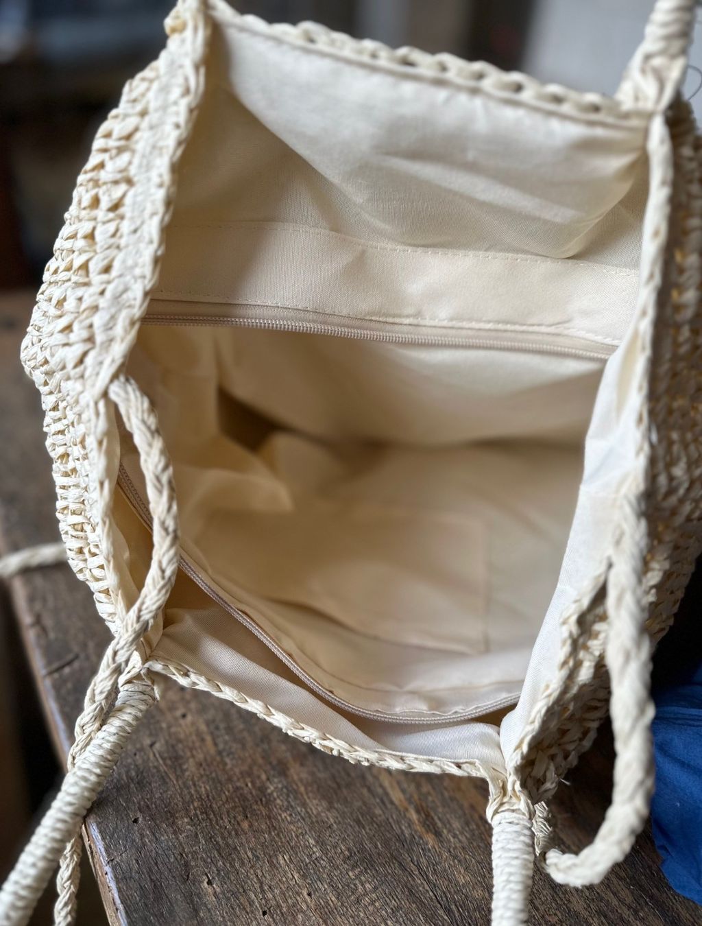 Borse da donna: Borsa in rafia – Nuovo e nell'imballaggio originale da Locarno venduto da DBSiesta 5