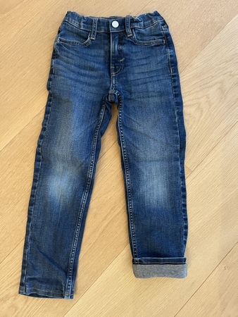 H&M Jeans Slim Fit Lined Dark Wash Size 122