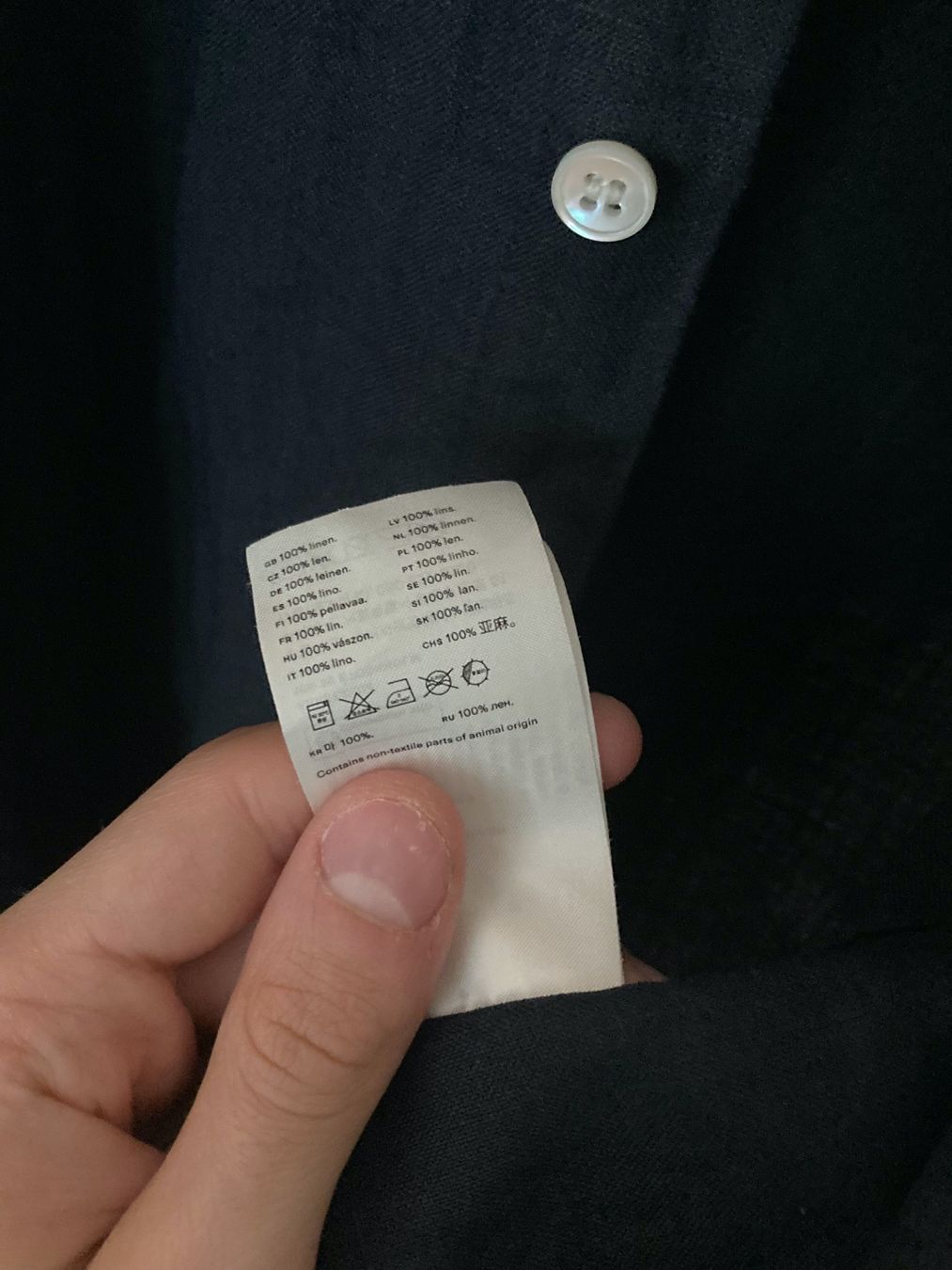Camicie: Regular fit Linen Hemd von Arket – Usato da Zuerich venduto da A.Snd.C 2