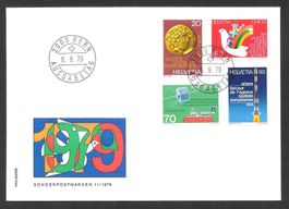 FDC Serie 632 - 635 ET Bern 6.9.1979 schön illustriert