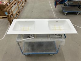 Waschtisch Corian 12 mmm glacier white