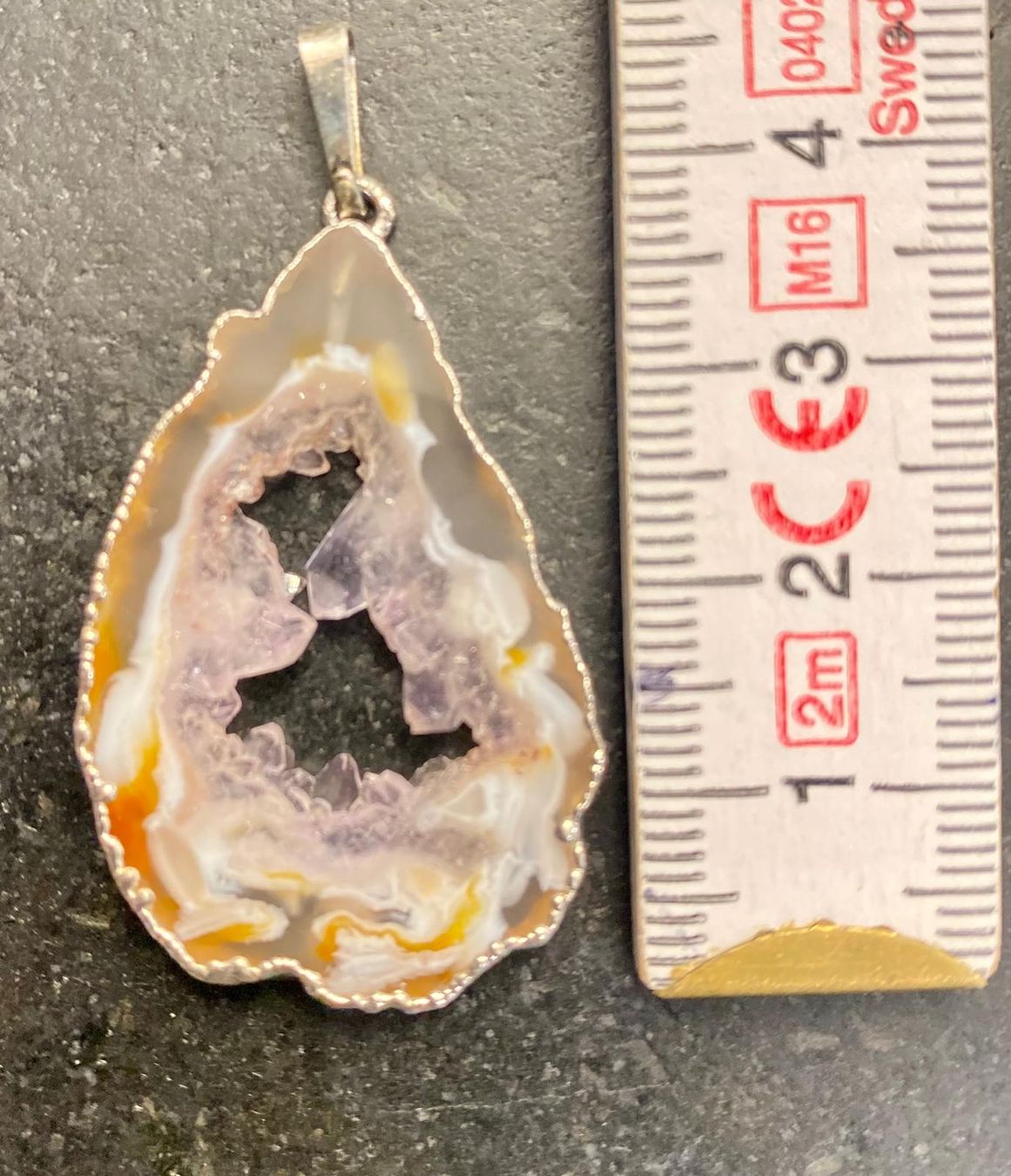 Ciondoli: Achat-Geode Druse Anhänger – Usato da Krauchthal venduto da SamsPuce 4