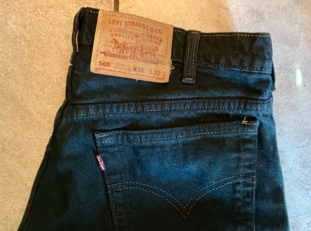 Jean Levi's 505 coupe droite noir taille W36 L32