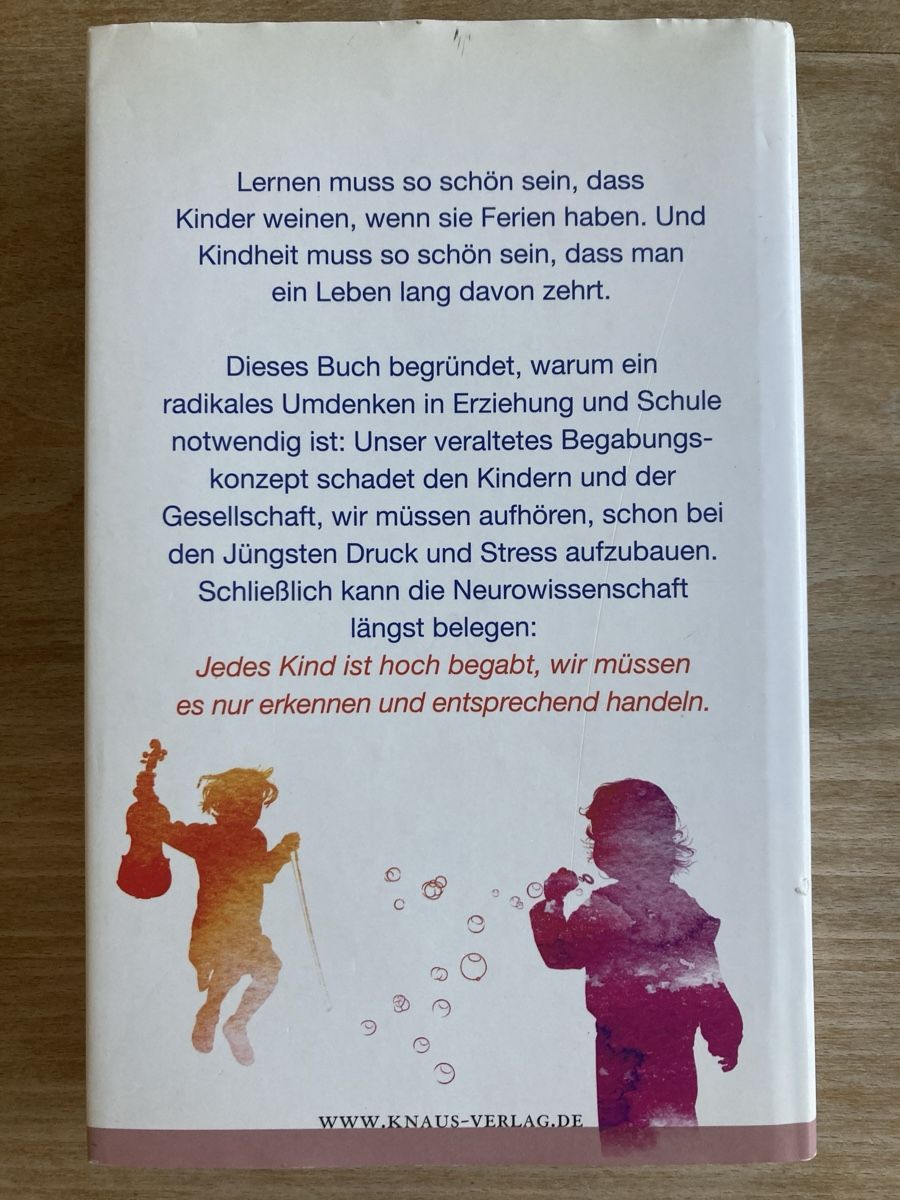 Libri: JEDES KIND IST HOCHBEGABT. Gerald Hüther & Uli Hauser – Usato da Zürich venduto da heyjey 1