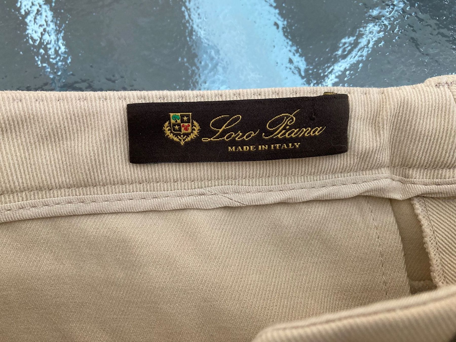Loro Piana Pantaloni: Wunderbare Loro Piana Sommerhose, IT40, Baumwolle, sand hell – Usato da Zürich venduto da elegantissima 5