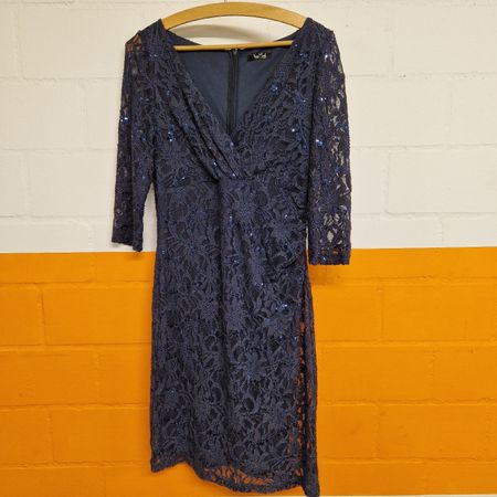 Vera Mont Kleid, dunkelblau, Gr. 40