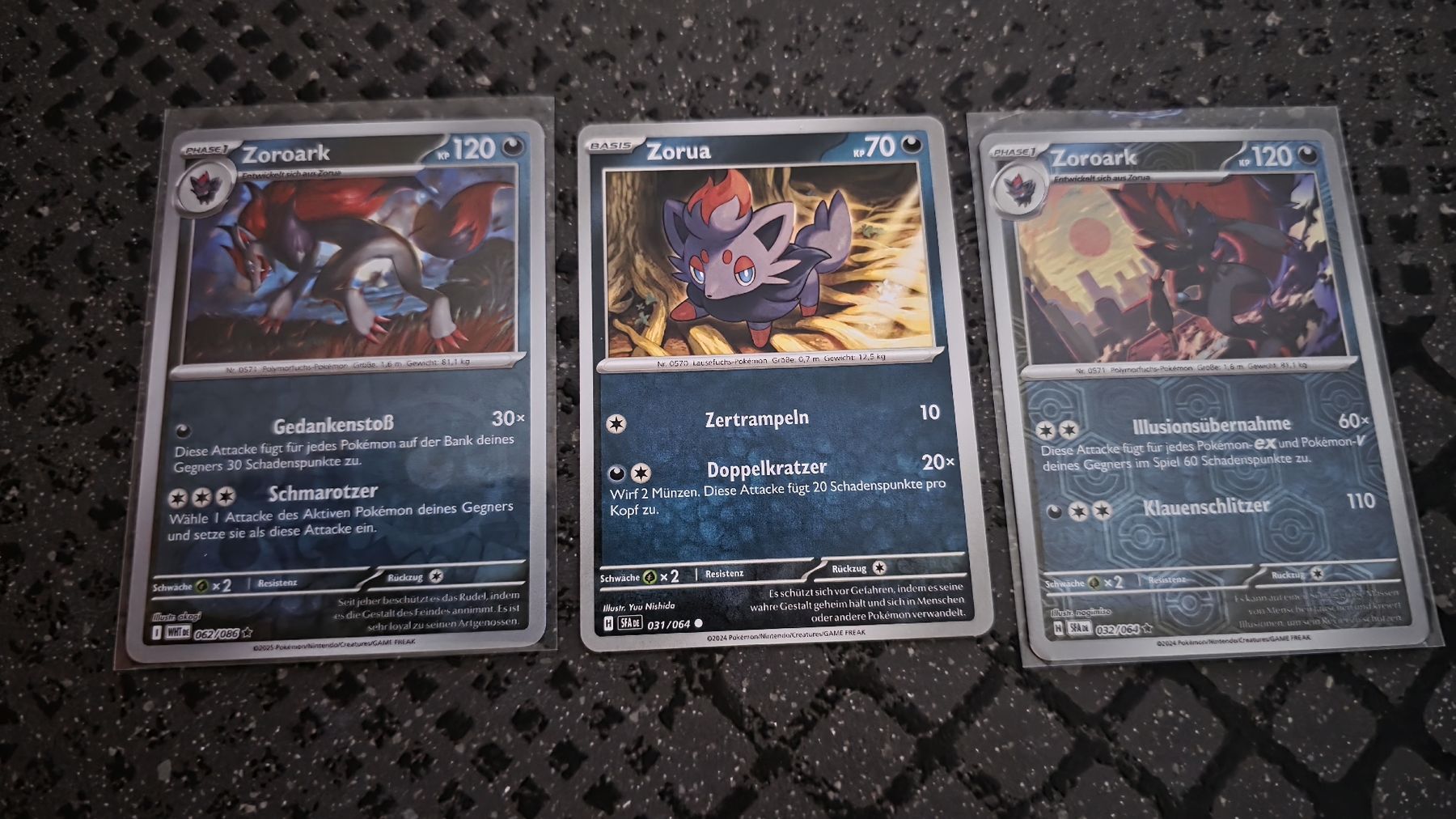 Pokémon Carte collezionabili: 2x Zoroark (Reverse Holo) & Zorua – Nuovo (secondo la descrizione) da Rorschach venduto da Craint