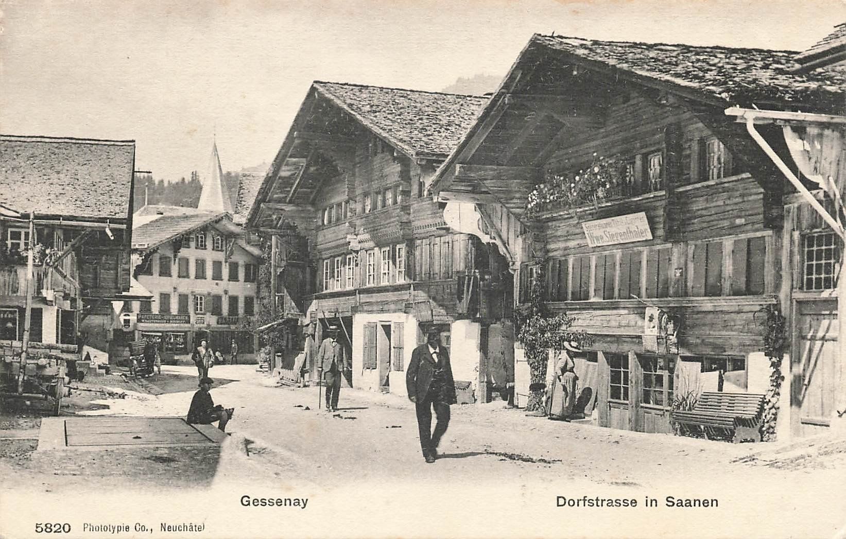Cartes postales: Saanen Dorfsstrasse – D'occasion à Schwyz par Seffi56
