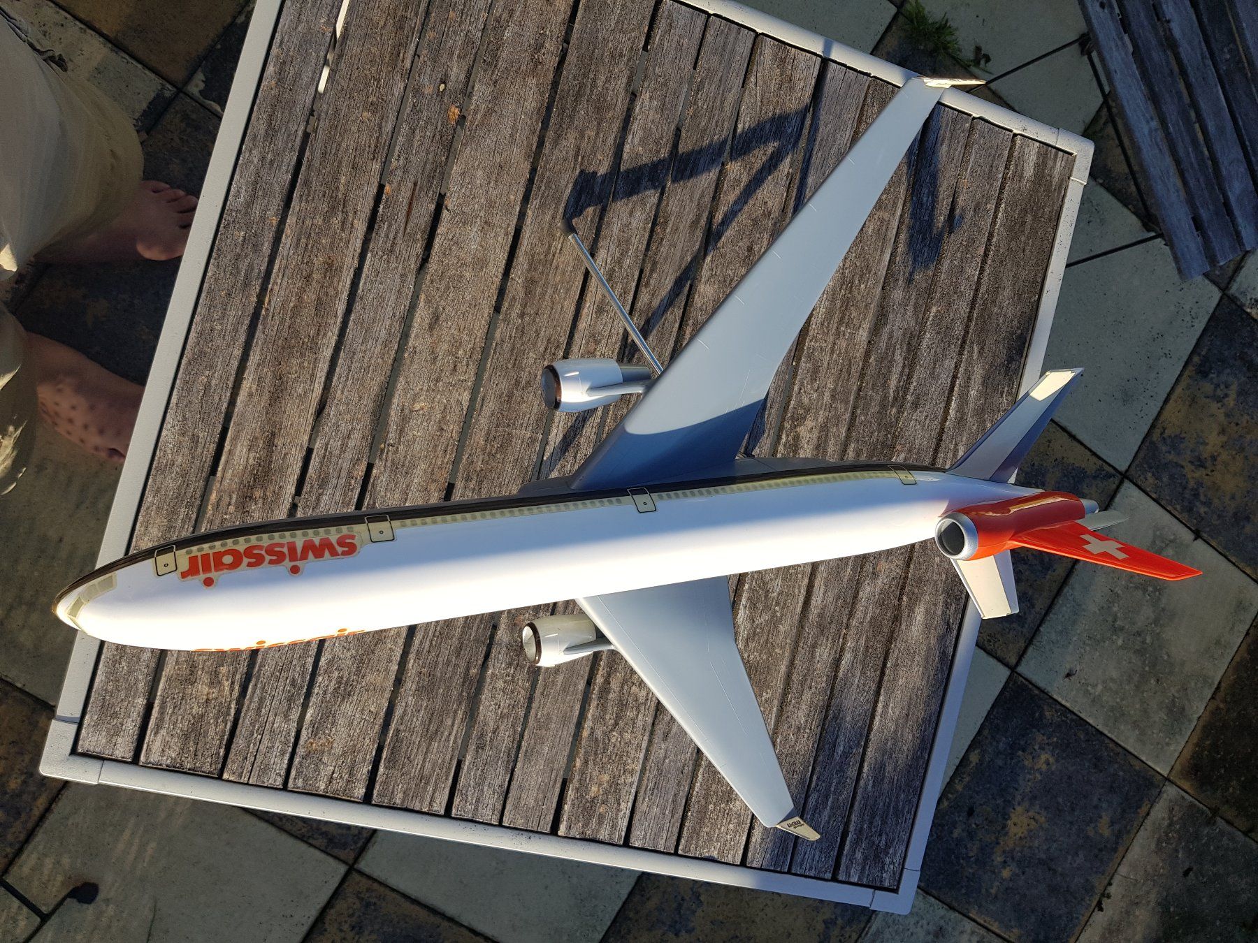 Swissair Kit di modellismo & Modellini statici: Modellflugzeug Swissair MD11 – Usato da Jona venduto da dampfnuggi 4