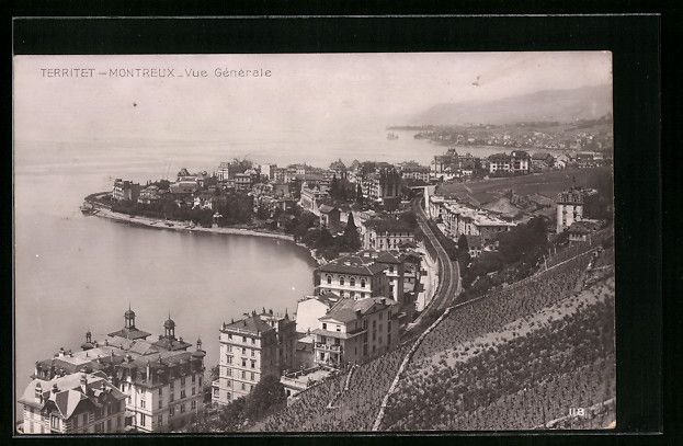 Cartoline postali: AK Territet - Montreux, Vue Generale – Usato da Berlin venduto da bartko-reher